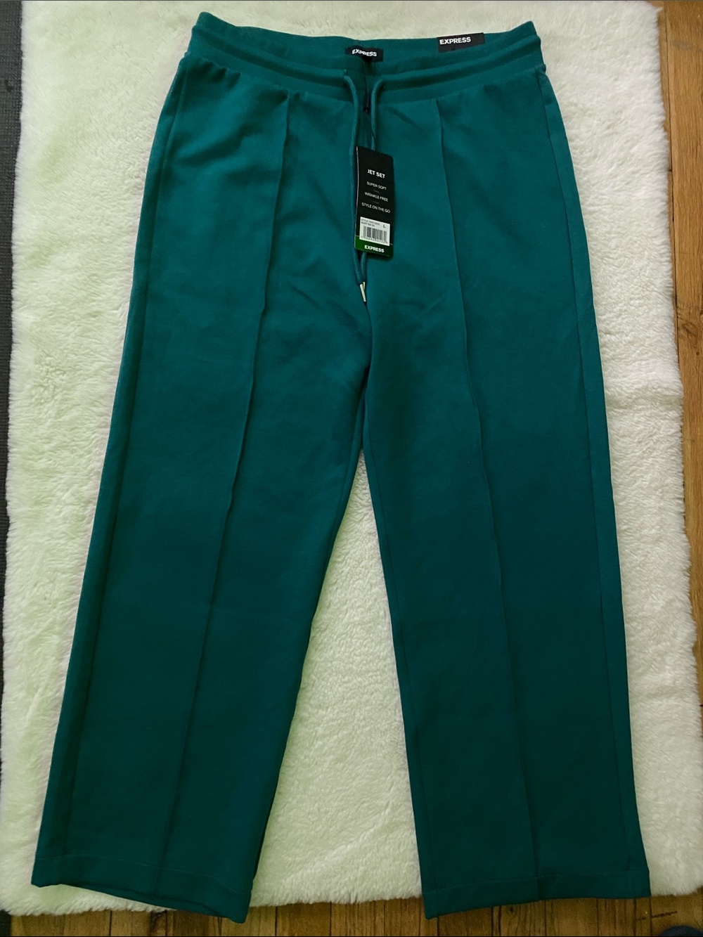 Express Teal Sweatpants with Drawstring Waist